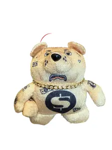 SPRAYGROUND: GOLD MYSTERY BEAR BAG CLIP
