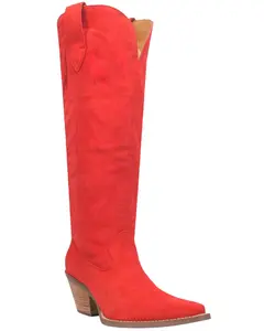 Dingo Women's Thunder Road Tall Western Boot Snip Toe - Di597-Red