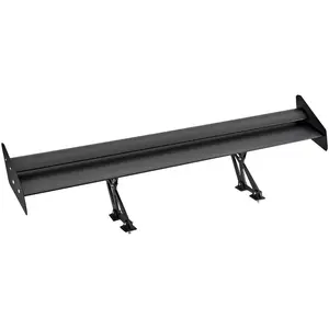 VEVOR GT Wing Car Spoiler 53.1 inch Universal Spoiler Double Deck Adjustable Lightweight Aluminum Racing Spoiler BGW JDM Drift Black