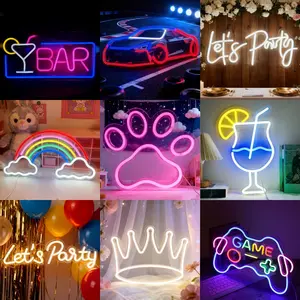LED Neon Lighting: Trendy Ambient Decorative Lights for Outdoor & Bedroom | Festive Decor, Home Neon Lights, Valentine’s Day Mood Lighting, Energy-Efficient Wall-Mounted Lights for Restaurants, Homes & Dining Rooms