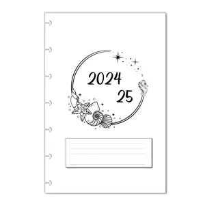 2024 2025 18-month Monthly Planner Calendar Refills for 7-Disc Mini Happy Planners, and NOTIQ Mini Capsule (S6) (4.5 x 7 inches)