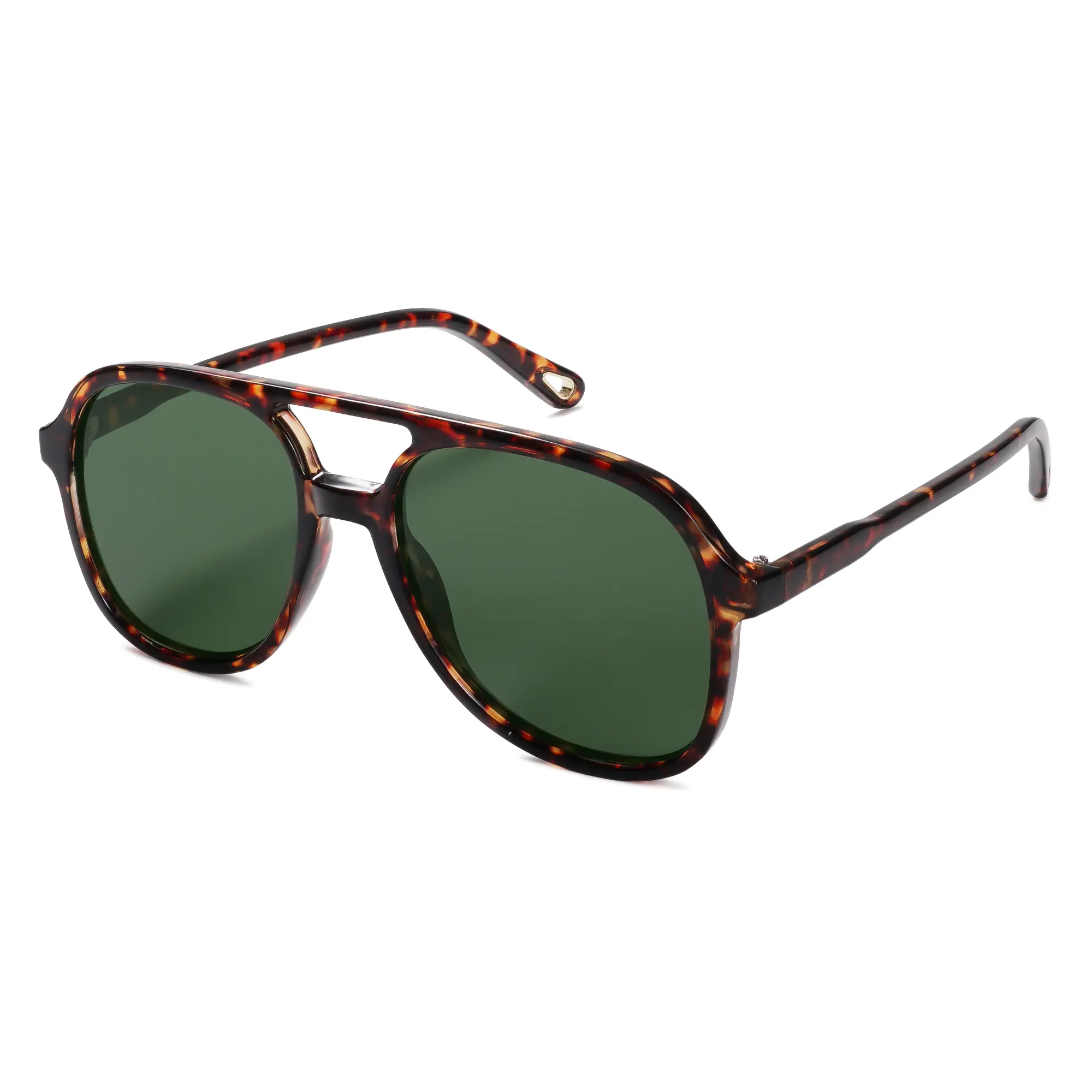 Tortoise Frame Green Lens