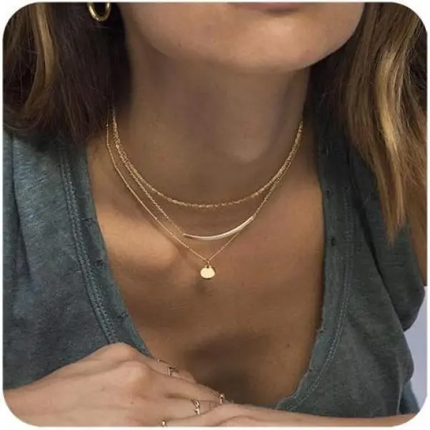 Women's Gold-Plated Necklaces Set, Dainty 3-Piece Layered Metal Chokers with Coins & Pearls, Adjustable Chains for Beach or Gifting, Mothers Day, Gold Coin, Elegant, Brass, Multilayer, Daily, Chain,Elegant,Gold Plated,Simple, Casual