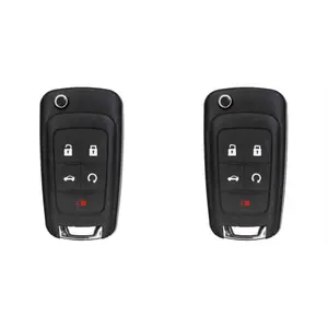 KEYS4LESS Replacement Flip Key Fob for Chevrolet Equinox 2013 Fcc OHT01060512 Part Number 13504199 13574863 20979468 13504259 13504204 2 Pack