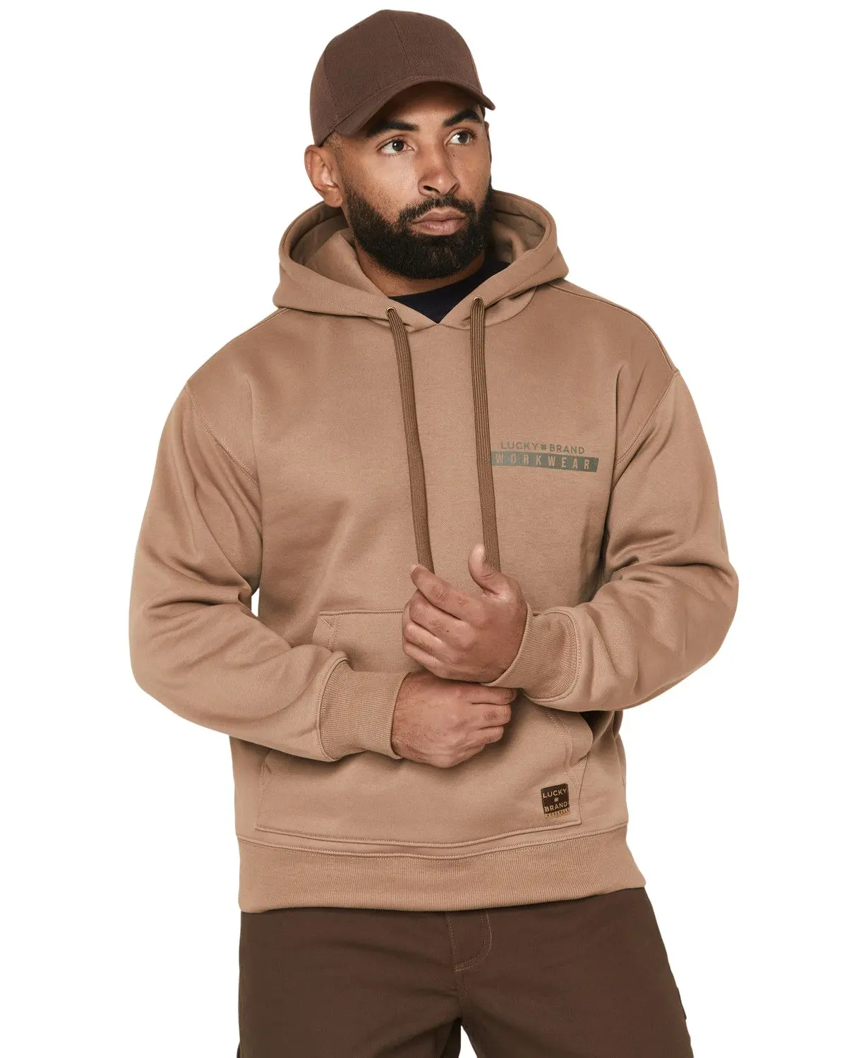 Lucky Brand Workwear Men's Men'S Logo Graphic Hooded Sweatshirt - Lwm253554-Dfw