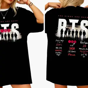 Arirang Tracklist The Kings Are Back Shirt, Bangtan 2026 Album Songs Concert Tee, Merch Gift for Fan ZIT S