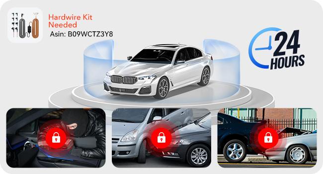 REDTIGER F17 4K 3-Channel Dash Cam with 5GHz WiFi GPS, 64GB Card, 2160P+1080P+1080P Cameras, IR Night Vision, Parking Mode, Fathers Day Gift