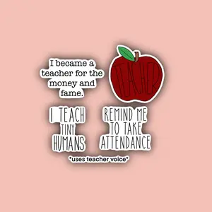 Teacher Sticker Pack - Waterproof Stickers