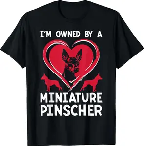 Miniature Pinscher Dog Pet Fur Parent Zoologist Canine T-Shirt