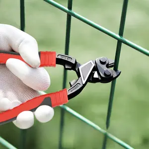 1pc non-slip cutting edge bolt cutters, industrial grade steel wire rebar scissors, portable tool, nail pullable