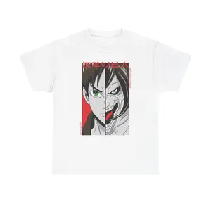 Titan's Duality: Manga Metamorphosis, Anime Split Portrait, T-Shirt For Men Women, Tee