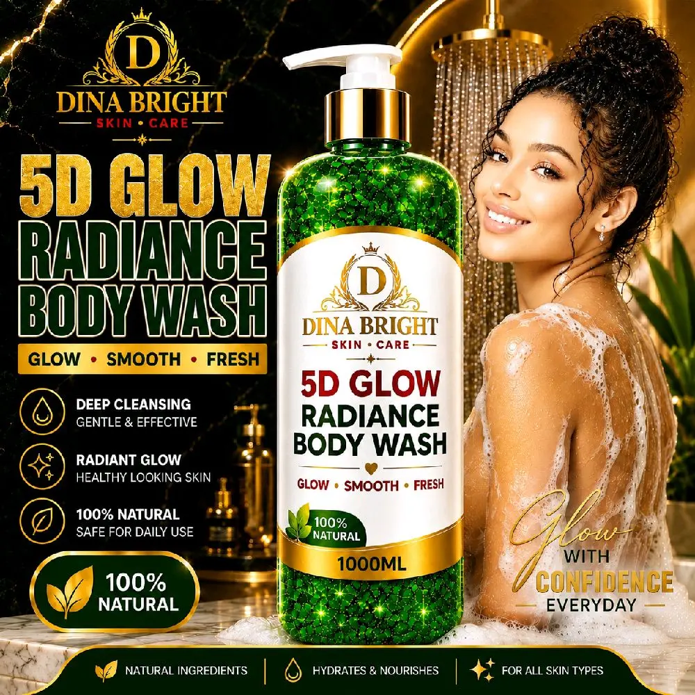 5D GLOW RADIANCE BRIGHTENING BODY WASH.