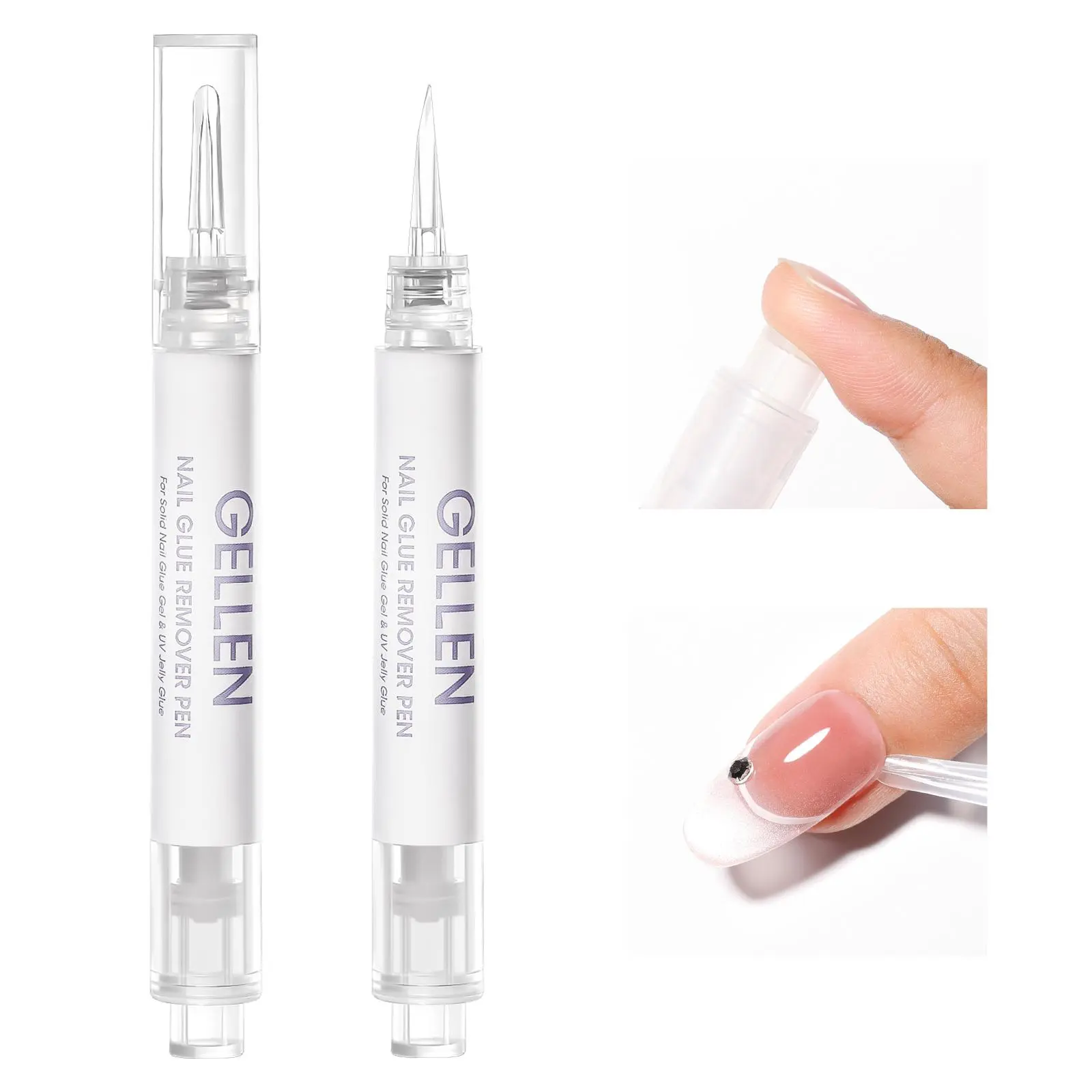 Gellen Nail Glue Remover, Press On Removal Daily Gentle Gellen Nail Glue Remover, Press On Removal Daily Gentle