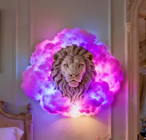 3D Cloud Lamp, featuring vibrant lighting effects, with multiple sizes of LED strip lights in an RGB lightning cloud design. An ideal choice for dreamy holiday decorations in bedrooms, gaming spaces, parties, hotels, and cafés.