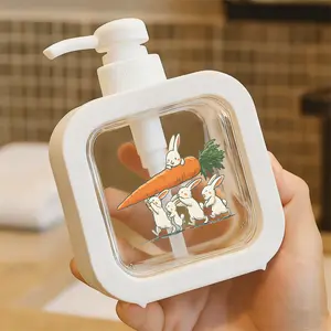 Refillable Moisturizing Hand Soap Pump Bottle, Kitchen & Bathroom Soap Dispenser - Durable Liquid Dispensing Container, Ideal for Home, Office, Easy to Refill, Elegant Design, Perfect for Teamwork & Fun Ambiance Decor