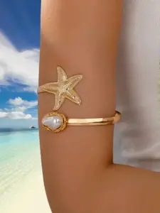 Oceanic Starfish Bracelet, Greek Style Vacation Accessory, Perfect for Long Dresses/swimsuits, Island Holiday Photo Prop, Gift for Friends/lovers
