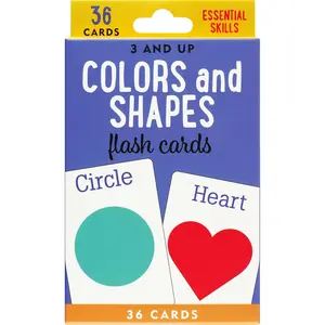 Colors and Shapes Flash Cards Hardcover - January 1, 2021 - Includes Various Shapes and Colors for Learning and Engaging