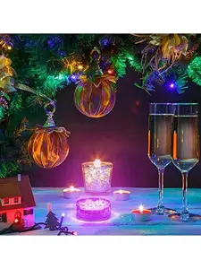 Motionics - RGB Pool Lights with RF Remote & Timer – Waterproof, Battery Powered, Flash/Fade/Smooth Modes, Magnetic & Suction Installation – Portable for Showers, Pools, Outdoor Use