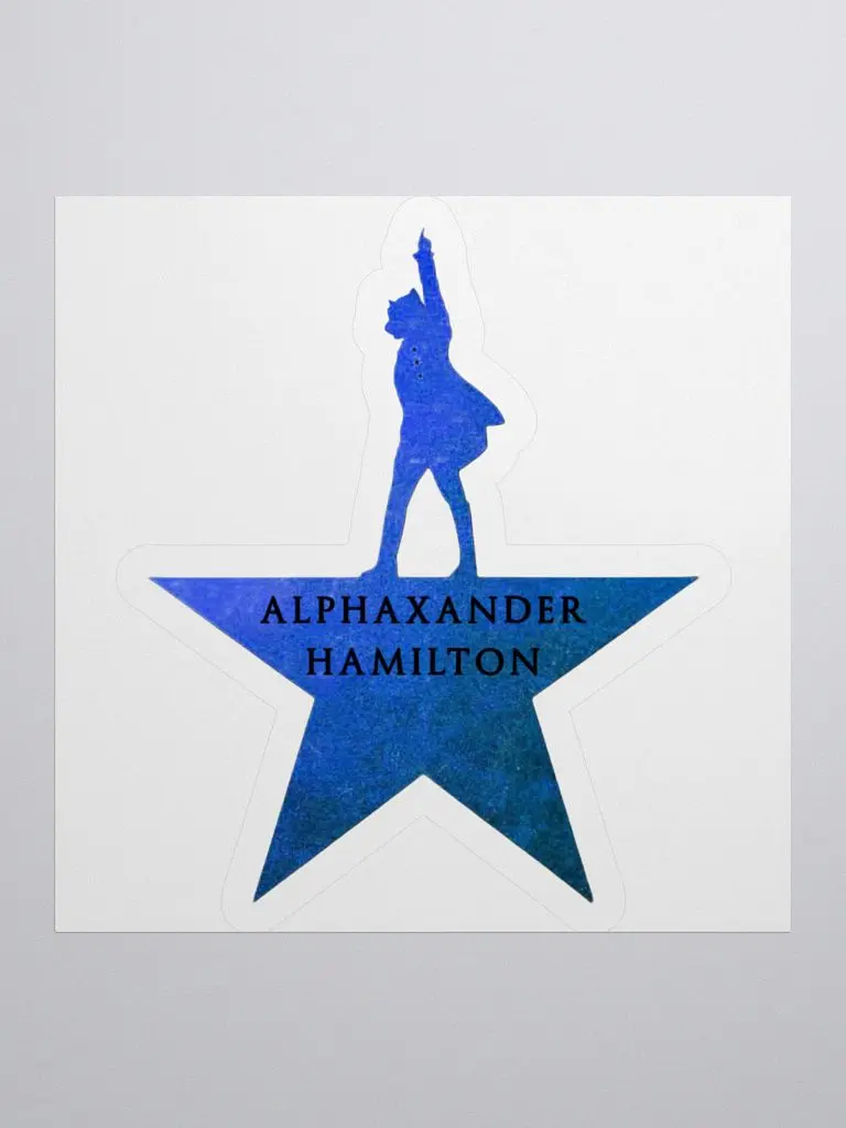 Alphaxander Hamilton logo Sticker