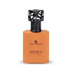 Swiss Arabian Incense 01 Unisex Eau de Parfum, 1.7 oz Fragrances - Potent, Scented, Ethanol-Free Perfume