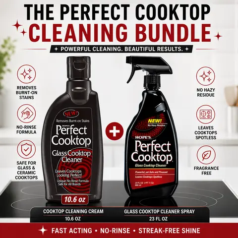 HOPE'S Perfect Cream Household Kitchen Cleaner Pack - Multifunctional Powerful All Purpose Kitchen Cleaner, Glass/Ceramic Safe, Streakfree Shine, Surface-Gentle, Easy-to-Use Cookware Stain Remover