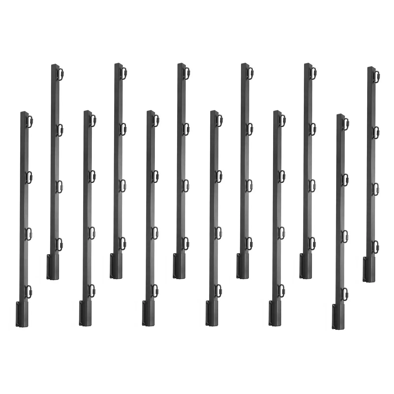 【SummerFinds】VEVOR Fence Post Extender, 12 Packs 32.1 in Barbed Wire Arm, Sturdy Steel Fence Height Extender, Flat or Surface Mounted  Barbed Wire Extension Arms, Protect Privacy and Prevent Pets Jumping Off
