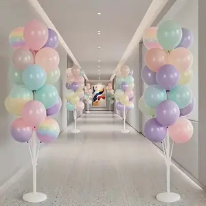 High-Top Balloon Stand Set with Water Base, Reusable Plastic Column Base, Perfect for Wedding, New Year, Valentine's Day Party Decorations