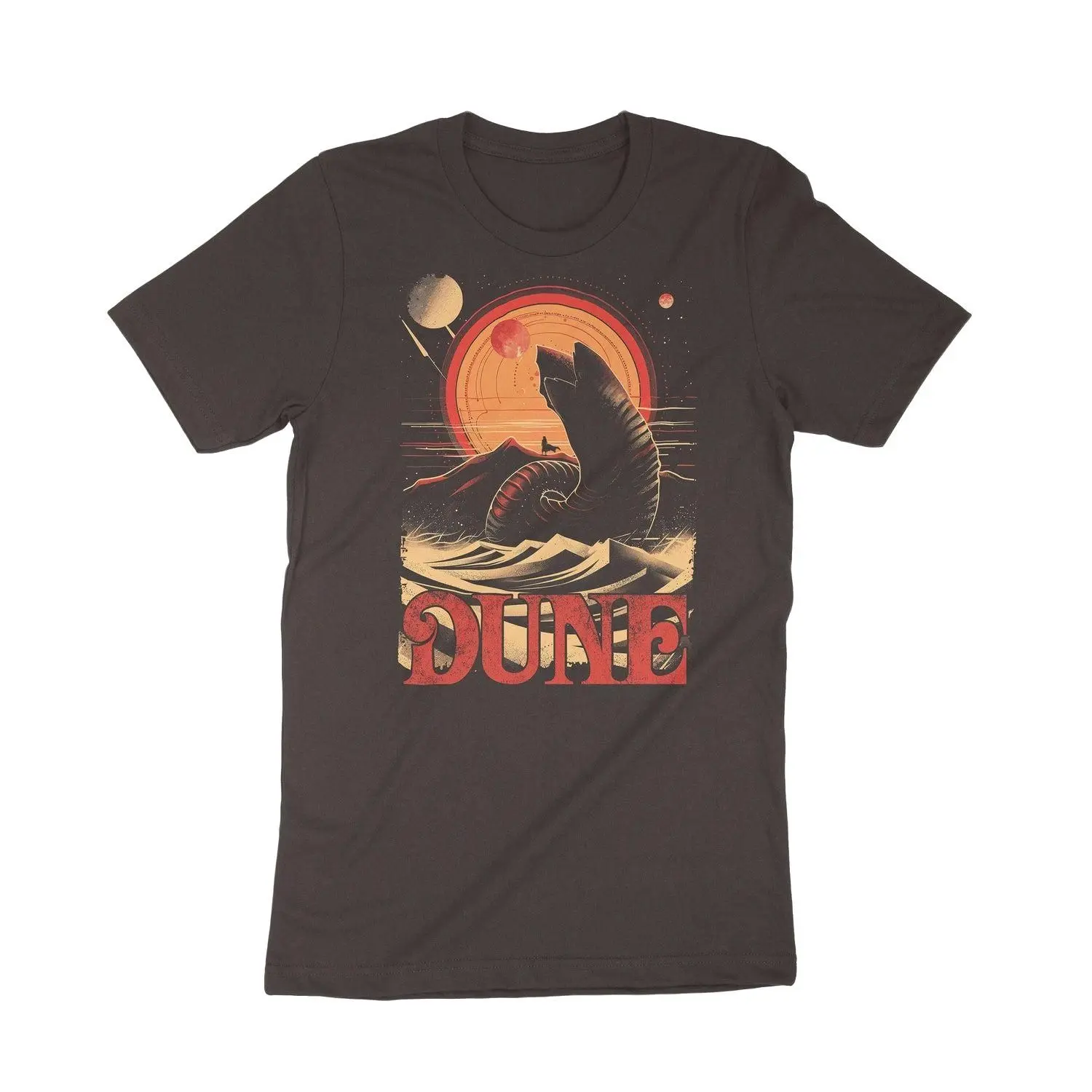 Dune Sandworm Sunset Retro T-Shirt, T-Shirt for Men and Women