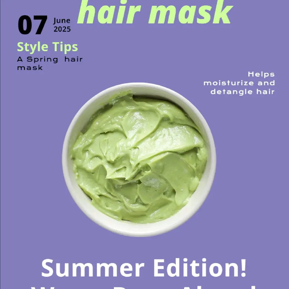 Summer Edition Avocado and Aloe Hair Mask for Moisturizing and Detangling Hair - Style Tips June 2025
