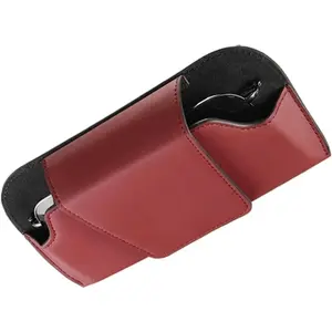 Car Glasses Case Universal Car Sunglasses Holder Case Sun Visor Glasses Box Clip Sunglasses Holder Magnetic Fastener Eyeglasses Storage