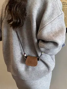 Elegant Magnetic Closure Crossbody Shoulder Bag for Women, Stylish Plain Design, Perfect for Daily Use, Travel & Commuting, Crossbody Shoulder Purses