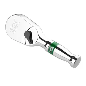 #fathersdaygift SK 3/8" Drive Stubby Ratchet Handle, Pear Head, 90-Tooth Ratchet, Alloy Steel, with Contoured Handle