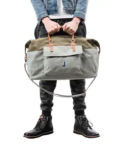 Personalized Weekender Bag – Canvas Travel Bag – Groomsman Gift - Best Man Gift - Gifts for Him - Men's Luggage - Destination Wedding