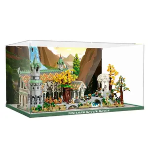 Acrylic Display Case Compatible with Lego 10316 Glen Rivendell Castle (Display Case ONLY, The Model NOT Included)