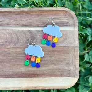 Cooper&Co Spring Rainbow Hypoallergenic Polymer Clay Earrings