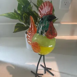 Handmade Glass Chicken art.