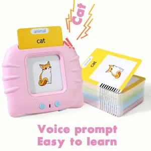 Educational Language Learning Toy  Bilingual Talking Flash Cards Toy for Kids with 224 Sight Words