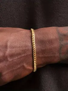 Simple Chain Bracelet, Cuban Link Bracelet, Fashionable Jewelry for Women & Men for Party, Daily Clothing Decor, Trendy All-match & Exquisite Jewelry for Birthday Gift