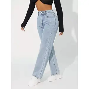 Petite High-Waisted Straight-Leg Jeans