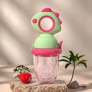Silicone Baby Fruit Food Feeder, Youngsters Feeder, Rotating Push Type Fruit Feeder, Baby Food Push Spoon Easy Baby Food Dispenser 4 Month+