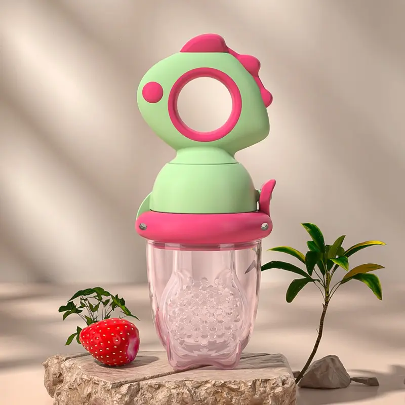 Silicone Baby Fruit Food Feeder, Youngsters Feeder, Rotating Push Type Fruit Feeder, Baby Food Push Spoon Easy Baby Food Dispenser 4 Month+