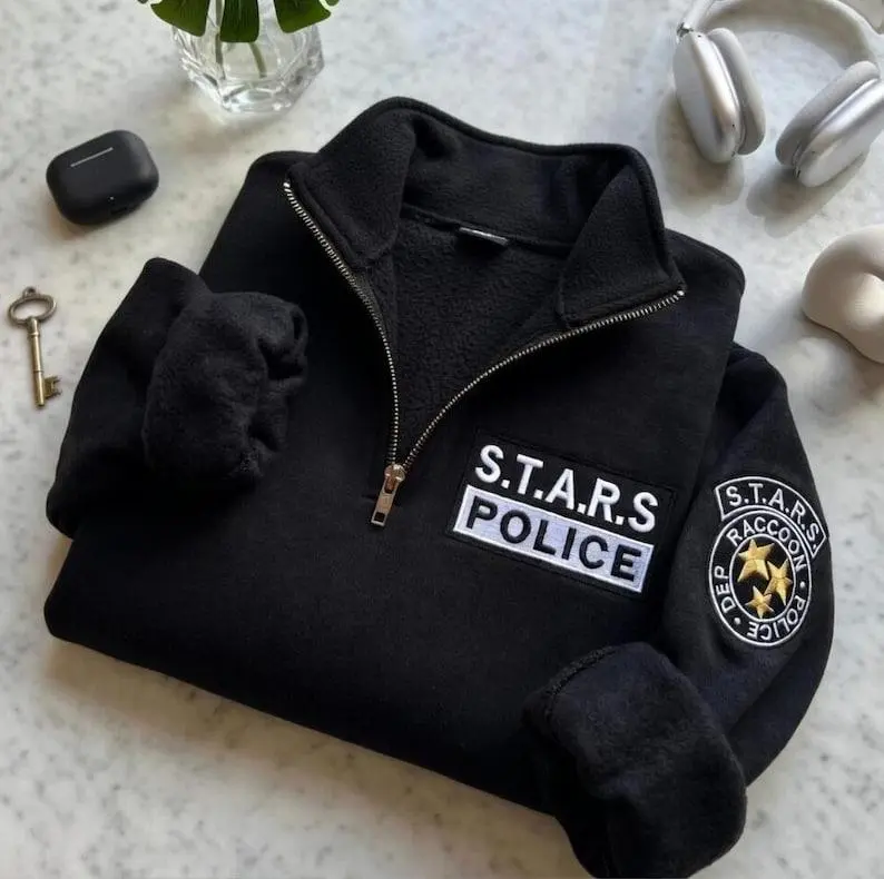 Raccoon City Police Embroidered Shirt, RDP Officer Hoodie, Resident Evil Shirt, Survival Horror Game Merch