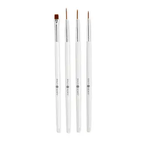 Beauty Secrets 4 Pack Nail Art Brush Set