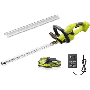 EWORK 22-Inch Cordless Hedge Trimmer, 20V Battery Powered Bush Trimmer, Lightweight Handheld Shrub Trimmer with Battery and Charger, 5/8-Inch Cutting Capacity for Garden, Yard