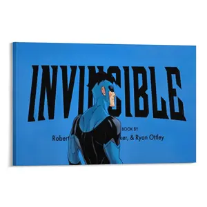 Invincible Young Hero Canvas Poster, Comic Print Wall Art, Invincible Mark Universe Canvas Painting, Anime Room Bedroom Dorm Decor, Fan Gift