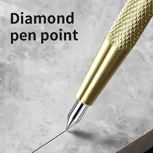 Hard Alloy Marking Pen with Diamond Tip, Precision Engraving Tool for Glass Tiles Wood, Durable Metal Cutting and Carpentry Tools