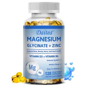 Daitea Magnesium Glycinate + Zinc + Vitamin D3 + Vitamin B6  120 Capsules