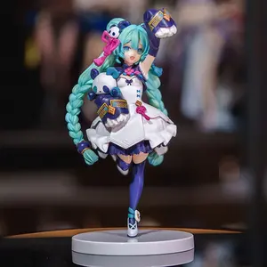 Panda Hatsune Miku Hatsune Miku action figure static scenery action figure model desktop/chassis/car ornaments/gift Cute Resin Lazy Yoga Monsters Figurines