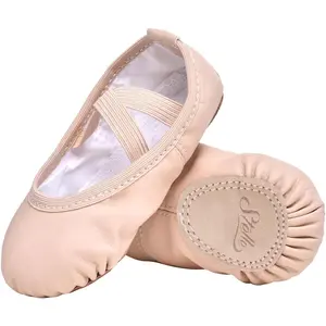 Stelle Ballet Shoes for Girls Toddler Ballet Slippers Soft Leather Boys Dance Shoes