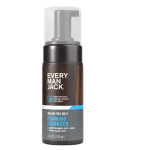 Every Man Jack Mens Foaming Groin Wash - Gentle Cleanser for Below The Belt - Made w/ Naturally Derived Ingredients like Witch Hazel & Aloe Vera - 4 Fl...